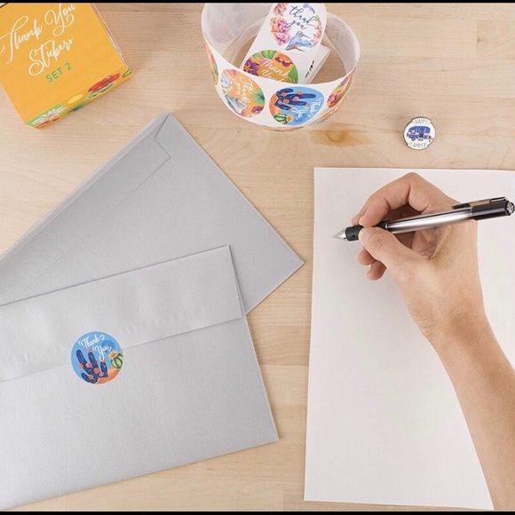 500 animals cactus thank you stickers watercolor - Picture 8 of 16